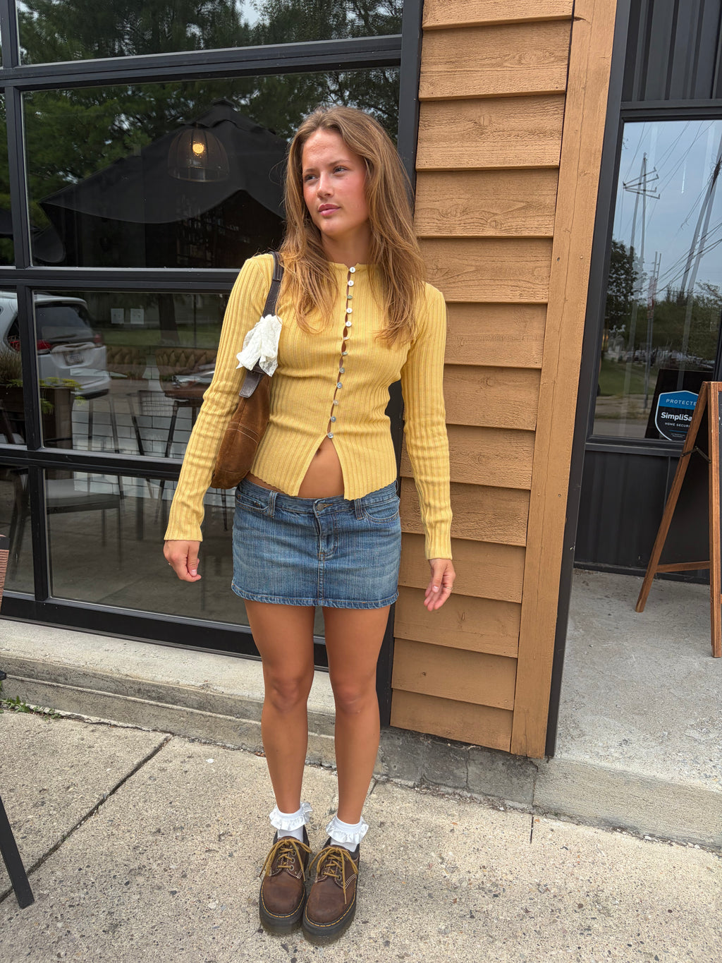 Slim Fit Knit Button Top