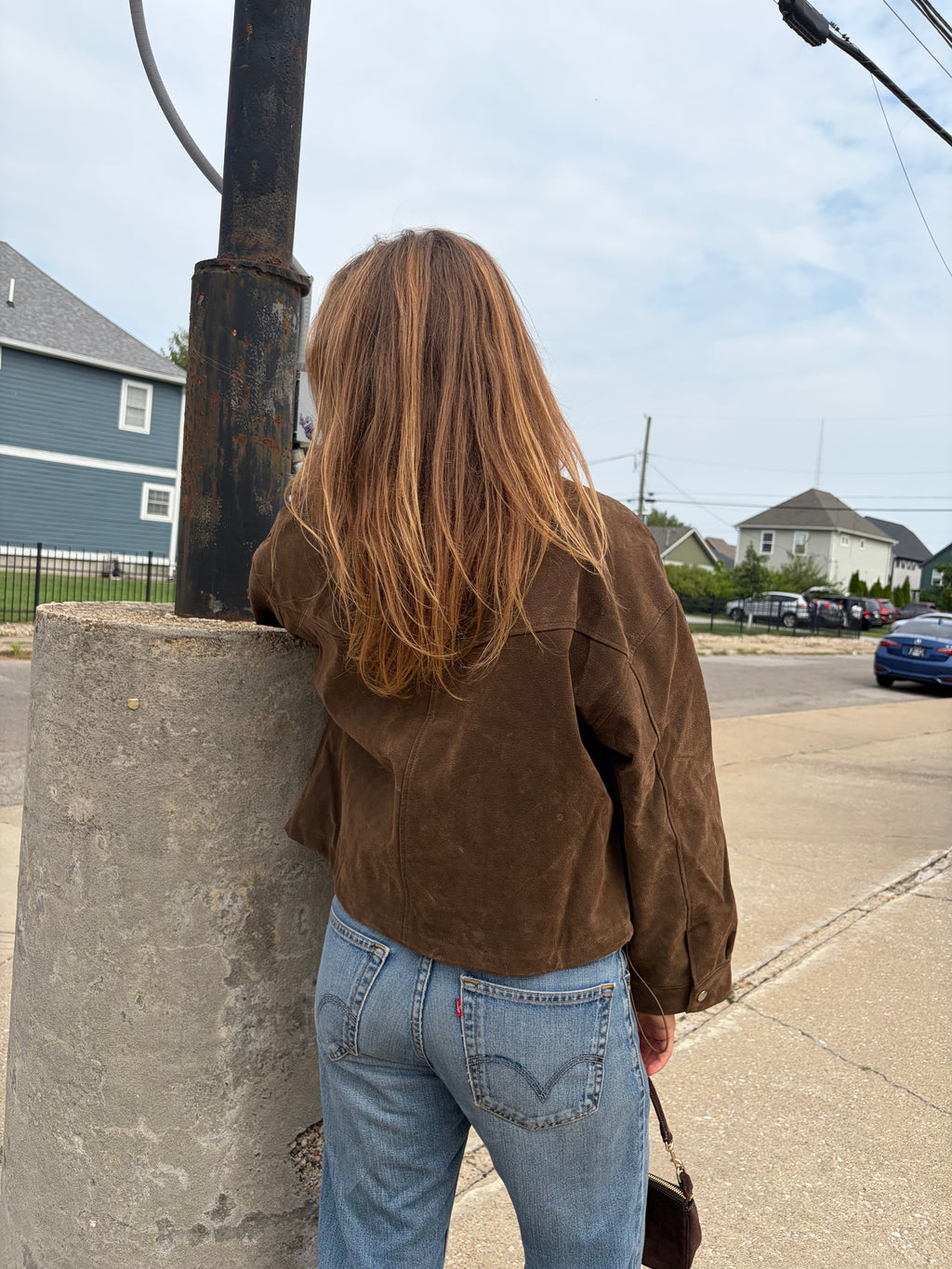 Retro Pure Leather Bomber Jacket